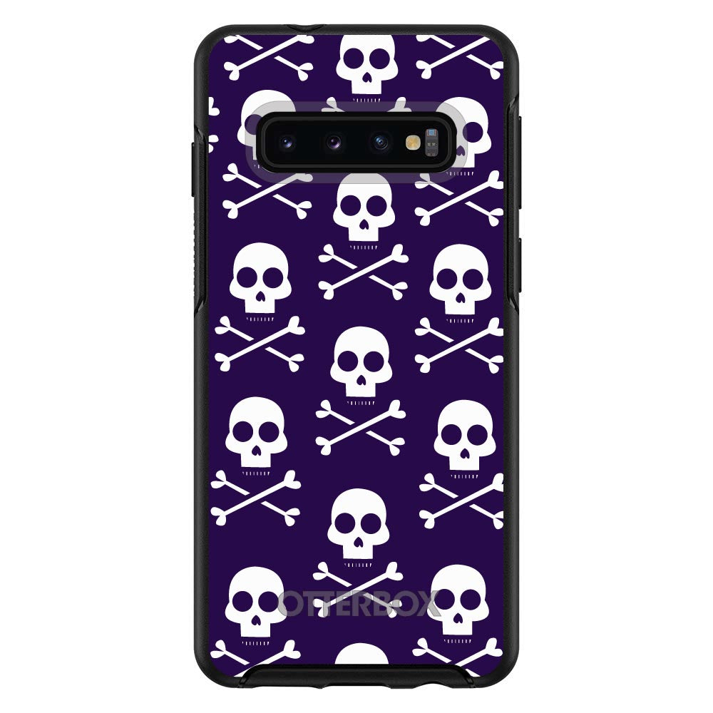 Purple White Skulls Pattern OtterBox Symmetry Case for iPhone & Galaxy, view 6