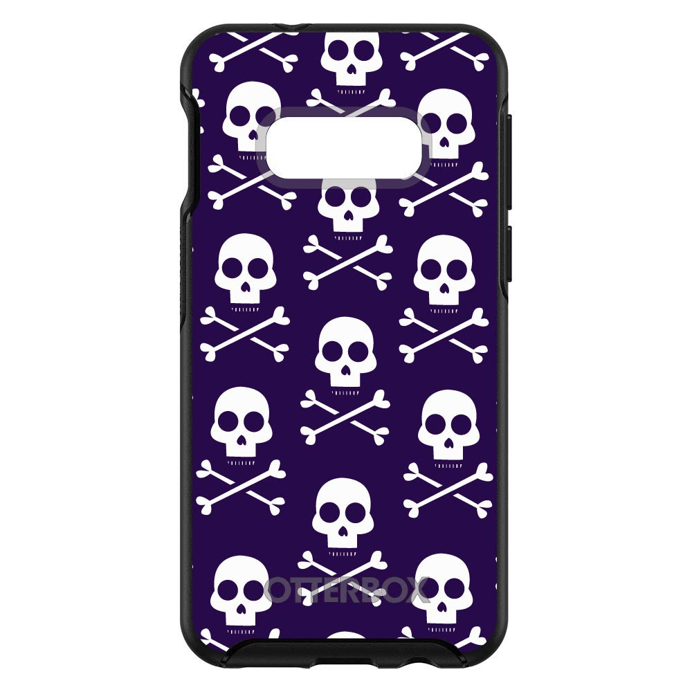 Purple White Skulls Pattern OtterBox Symmetry Case for iPhone & Galaxy, view 7