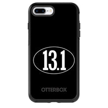 DistinctInk™ OtterBox Symmetry Series Case for Apple iPhone / Samsung Galaxy / Google Pixel - Black White 13.1 Half Marathon Run