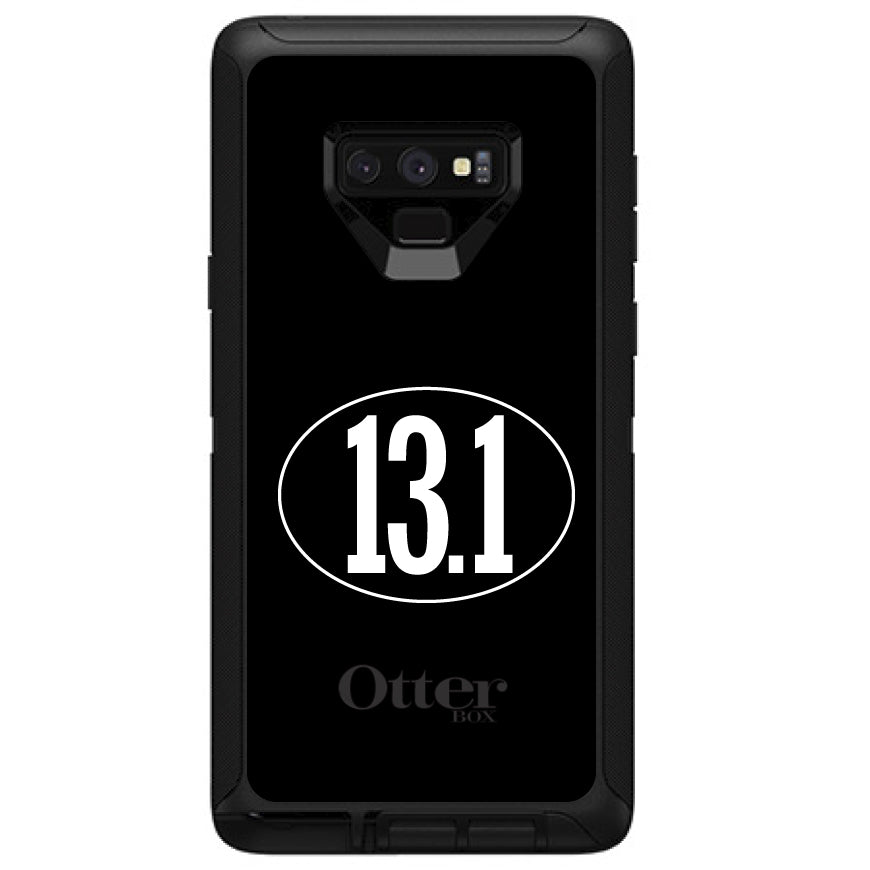 Black White 13.1 Half Marathon Run OtterBox Defender Case for iPhone & Galaxy, view 16
