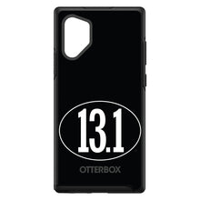 DistinctInk™ OtterBox Symmetry Series Case for Apple iPhone / Samsung Galaxy / Google Pixel - Black White 13.1 Half Marathon Run