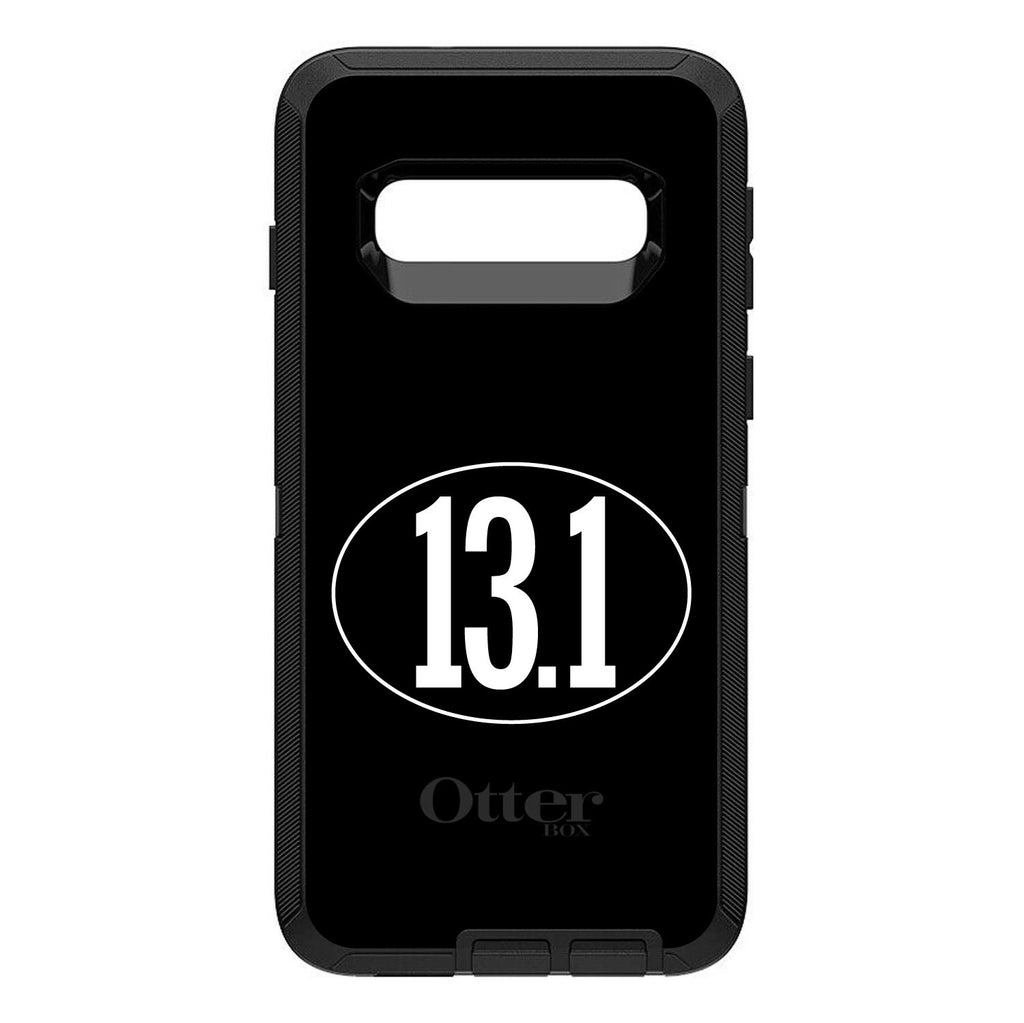 Black White 13.1 Half Marathon Run OtterBox Defender Case for iPhone & Galaxy, view 9