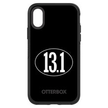 DistinctInk™ OtterBox Symmetry Series Case for Apple iPhone / Samsung Galaxy / Google Pixel - Black White 13.1 Half Marathon Run