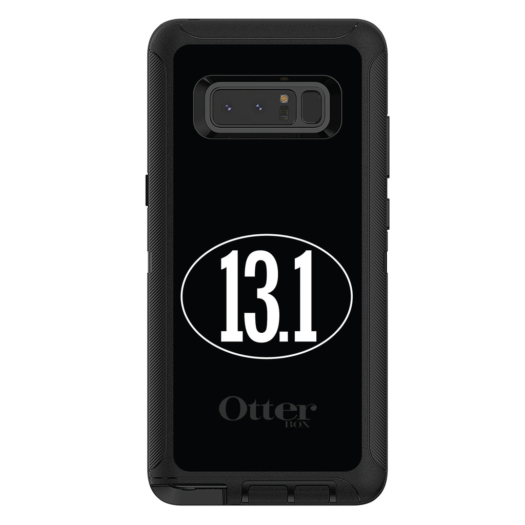 Black White 13.1 Half Marathon Run OtterBox Defender Case for iPhone & Galaxy, view 17
