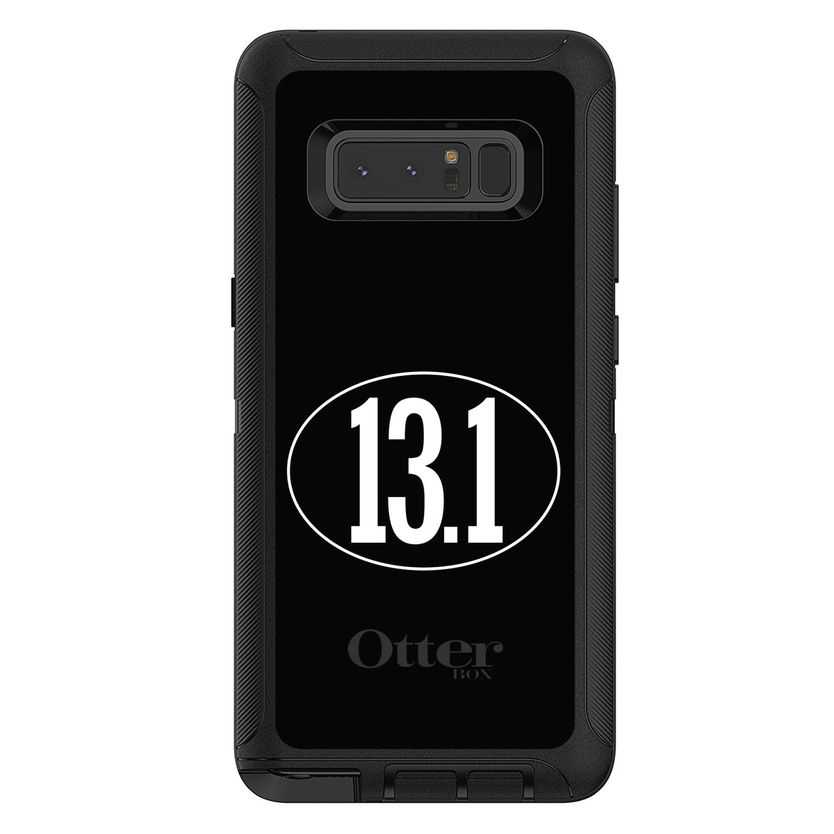 Black White 13.1 Half Marathon Run OtterBox Defender Case for iPhone & Galaxy, view 17