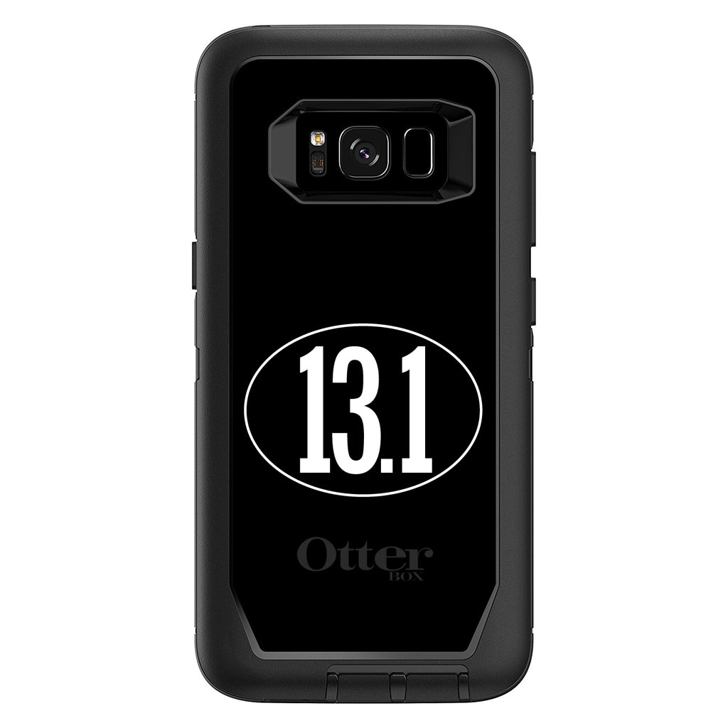 Black White 13.1 Half Marathon Run OtterBox Defender Case for iPhone & Galaxy, view 12