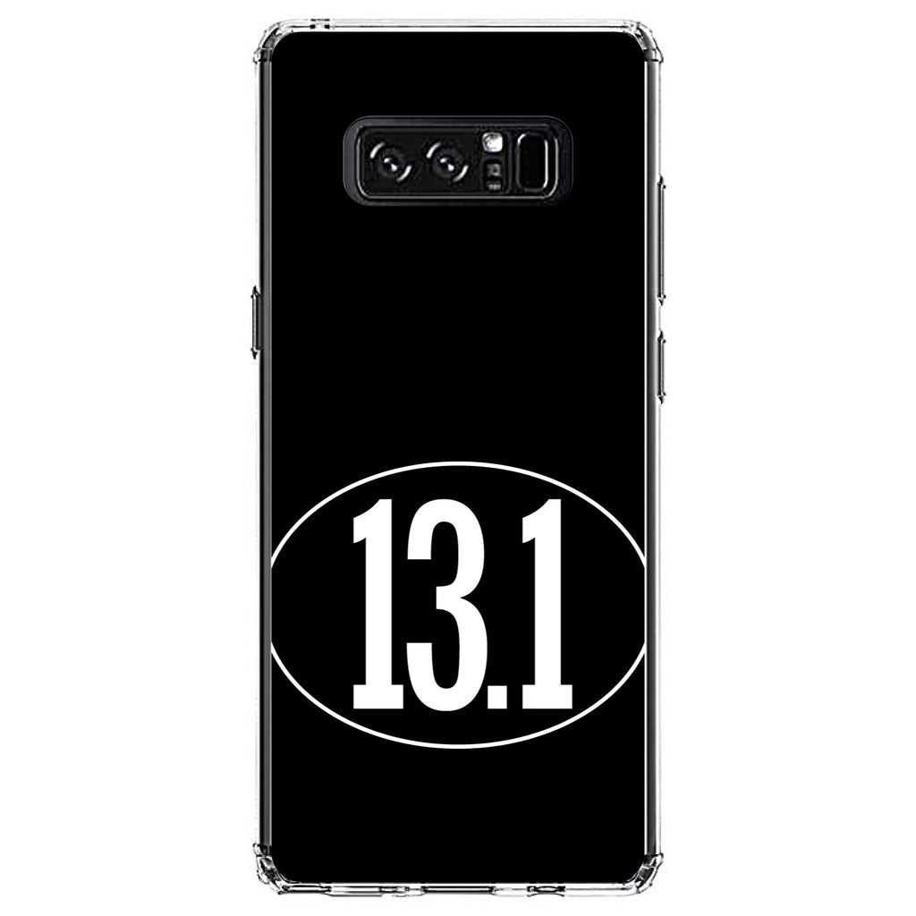 Black White 13.1 Half Marathon Run Clear Shockproof iPhone Case, view 12
