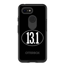 DistinctInk™ OtterBox Symmetry Series Case for Apple iPhone / Samsung Galaxy / Google Pixel - Black White 13.1 Half Marathon Run