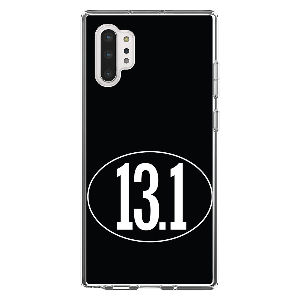 Black White 13.1 Half Marathon Run Clear Shockproof iPhone Case, view 10