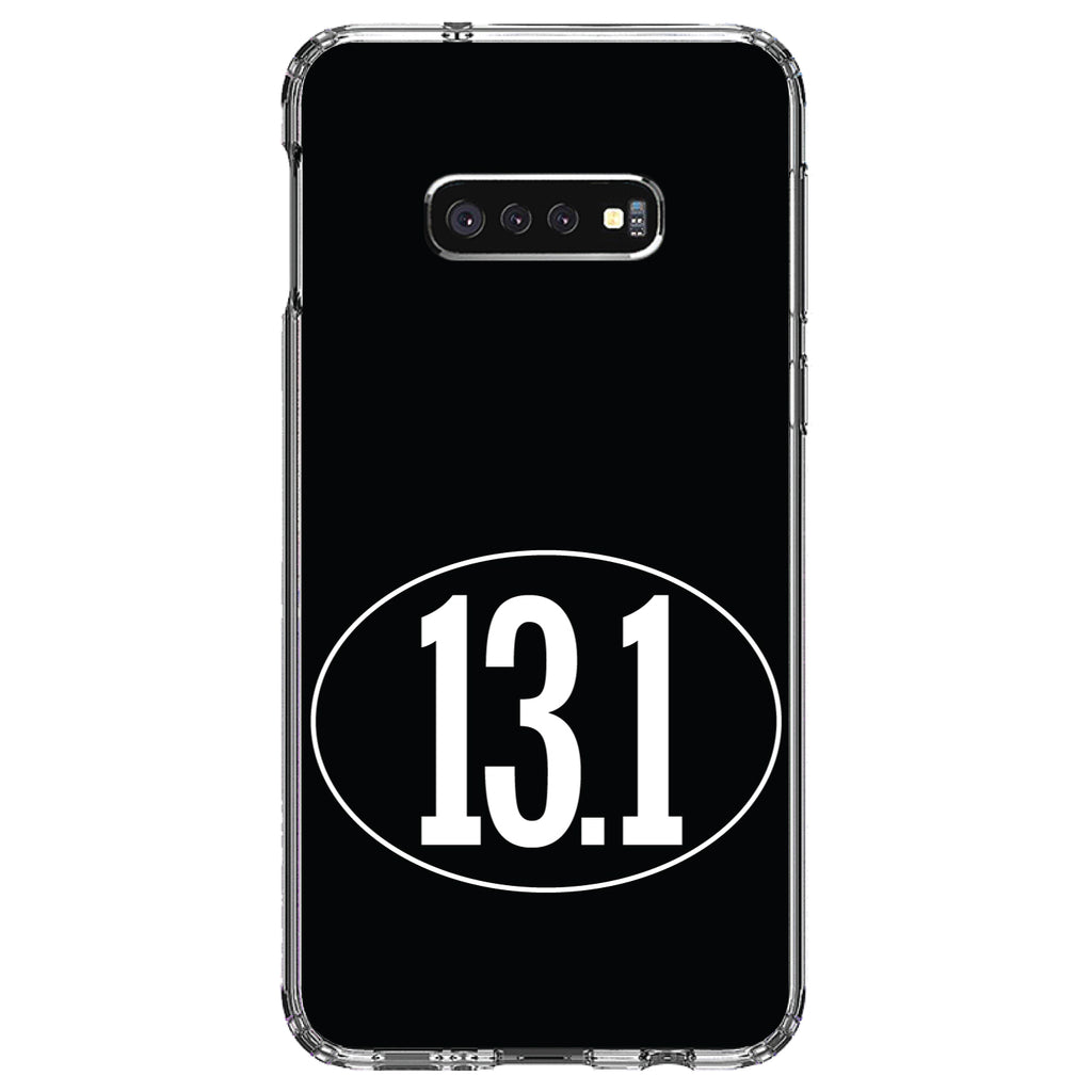 Black White 13.1 Half Marathon Run Clear Shockproof iPhone Case, view 18