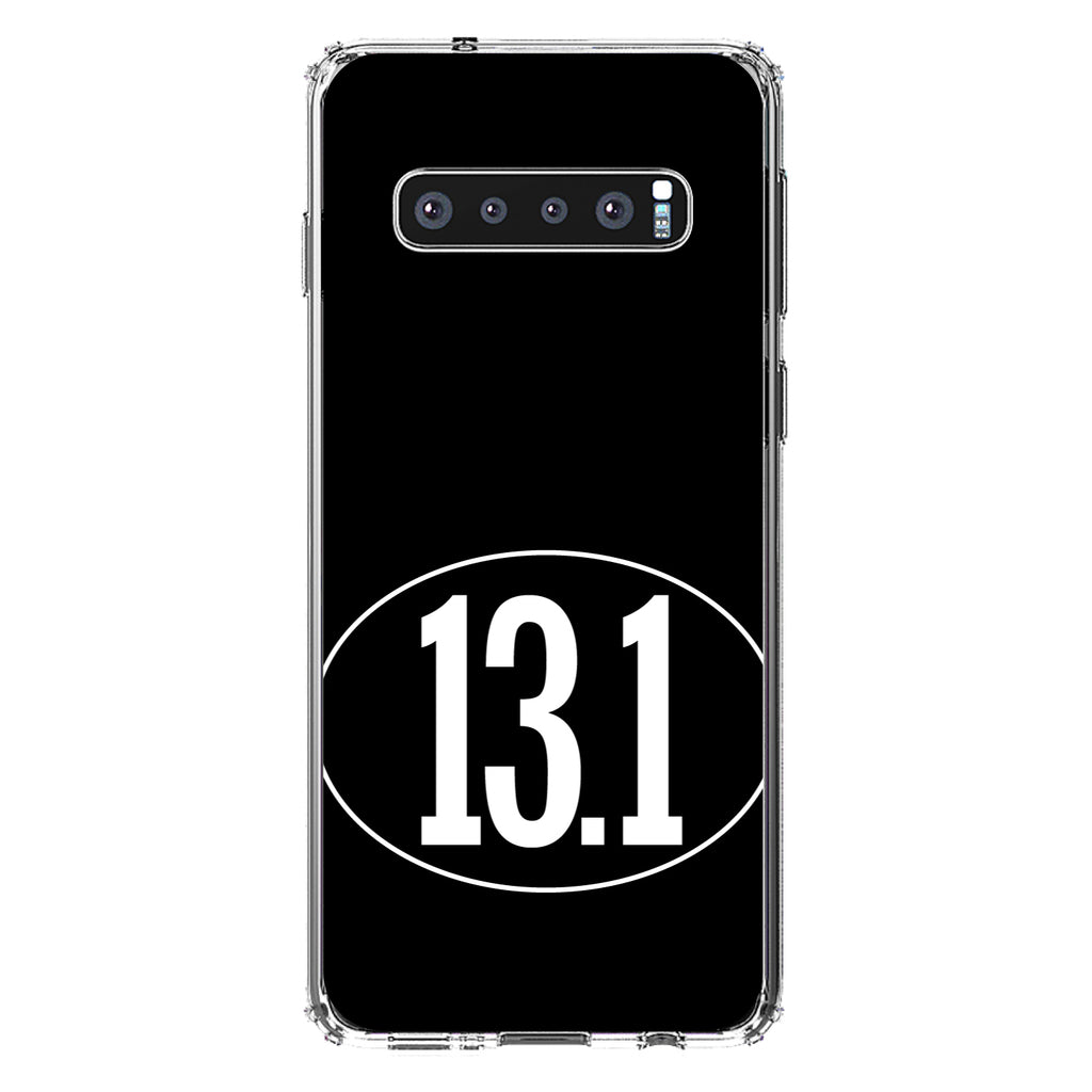 Black White 13.1 Half Marathon Run Clear Shockproof iPhone Case, view 16