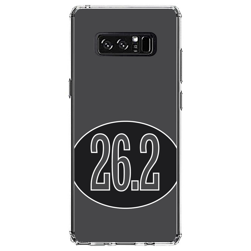 Black 26.2 Oval Marathon Run Clear Shockproof iPhone Case, view 12