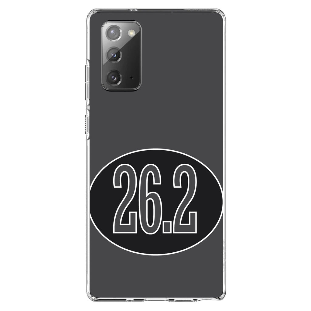 Black 26.2 Oval Marathon Run Clear Shockproof iPhone Case, view 7
