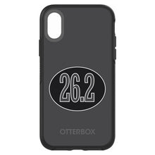 DistinctInk™ OtterBox Symmetry Series Case for Apple iPhone / Samsung Galaxy / Google Pixel - Black 26.2 Oval Marathon Run