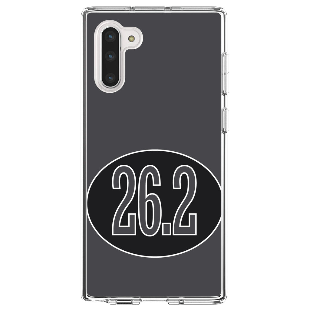 Black 26.2 Oval Marathon Run Clear Shockproof iPhone Case, view 9