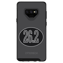 DistinctInk™ OtterBox Symmetry Series Case for Apple iPhone / Samsung Galaxy / Google Pixel - Black 26.2 Oval Marathon Run