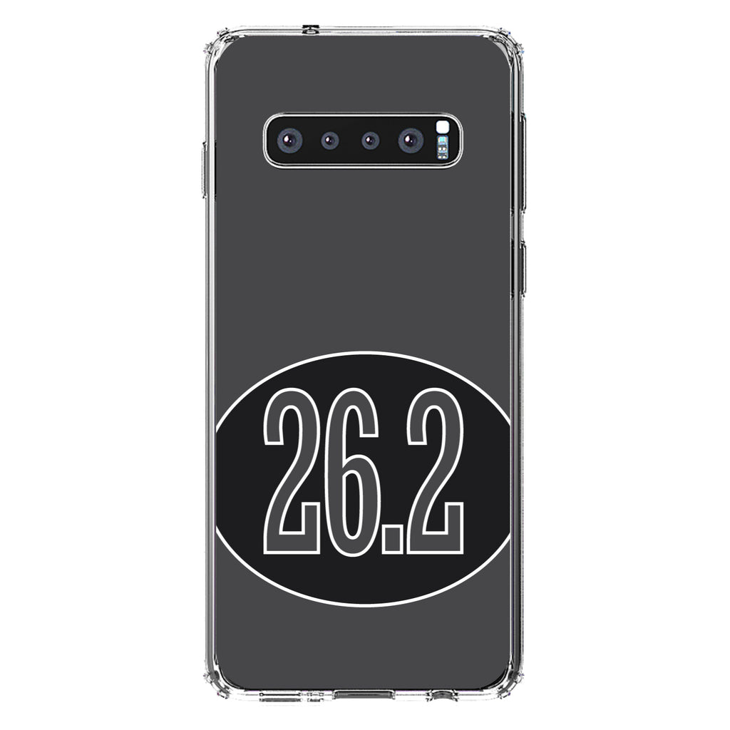 Black 26.2 Oval Marathon Run Clear Shockproof iPhone Case, view 17