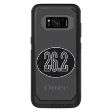 DistinctInk™ OtterBox Commuter Series Case for Apple iPhone or Samsung Galaxy - Black 26.2 Oval Marathon Run