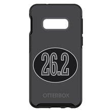 DistinctInk™ OtterBox Symmetry Series Case for Apple iPhone / Samsung Galaxy / Google Pixel - Black 26.2 Oval Marathon Run