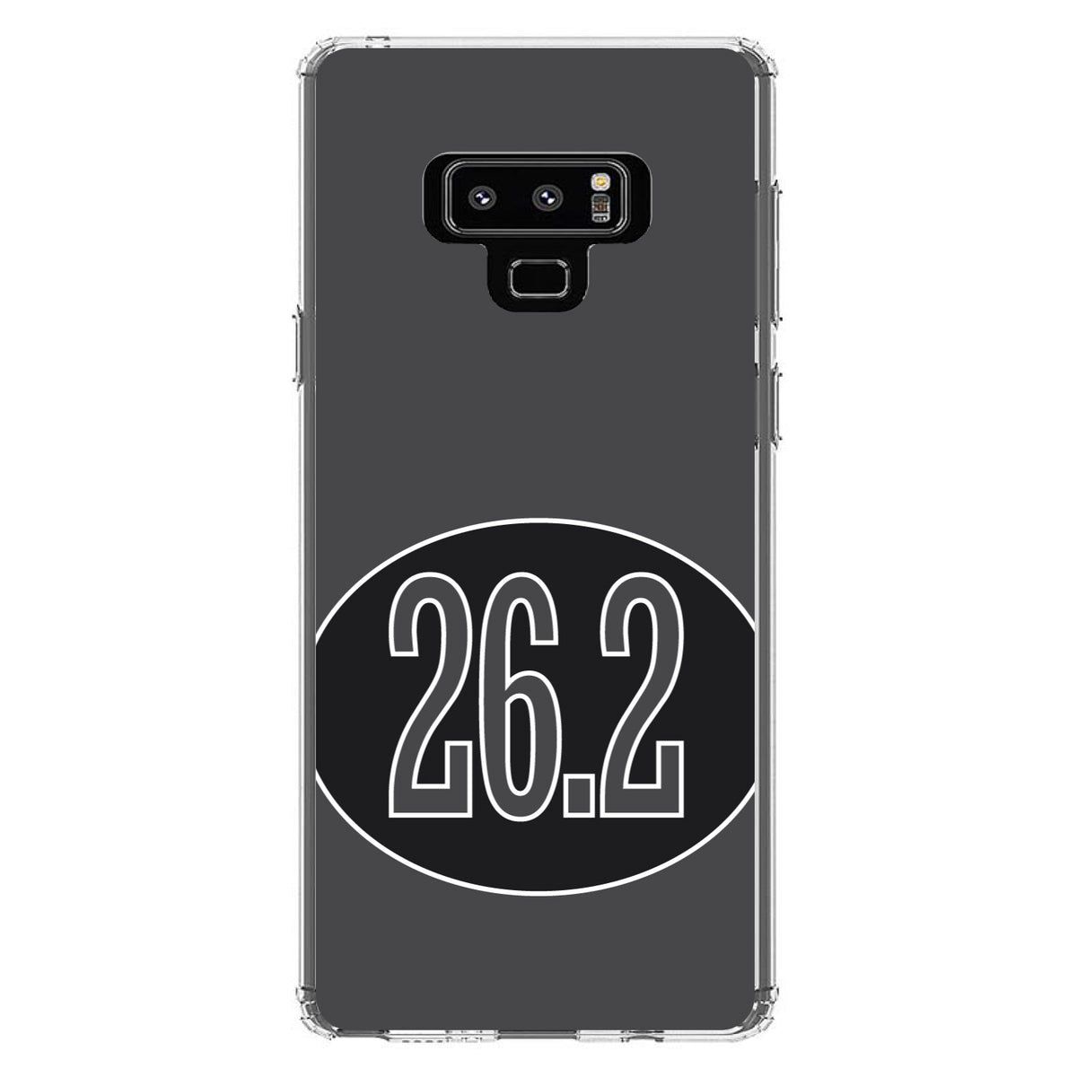 Black 26.2 Oval Marathon Run Clear Shockproof iPhone Case, view 11