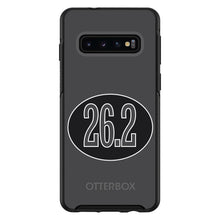 DistinctInk™ OtterBox Symmetry Series Case for Apple iPhone / Samsung Galaxy / Google Pixel - Black 26.2 Oval Marathon Run