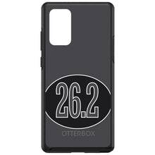 DistinctInk™ OtterBox Symmetry Series Case for Apple iPhone / Samsung Galaxy / Google Pixel - Black 26.2 Oval Marathon Run