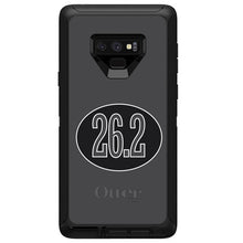 DistinctInk™ OtterBox Defender Series Case for Apple iPhone / Samsung Galaxy / Google Pixel - Black 26.2 Oval Marathon Run