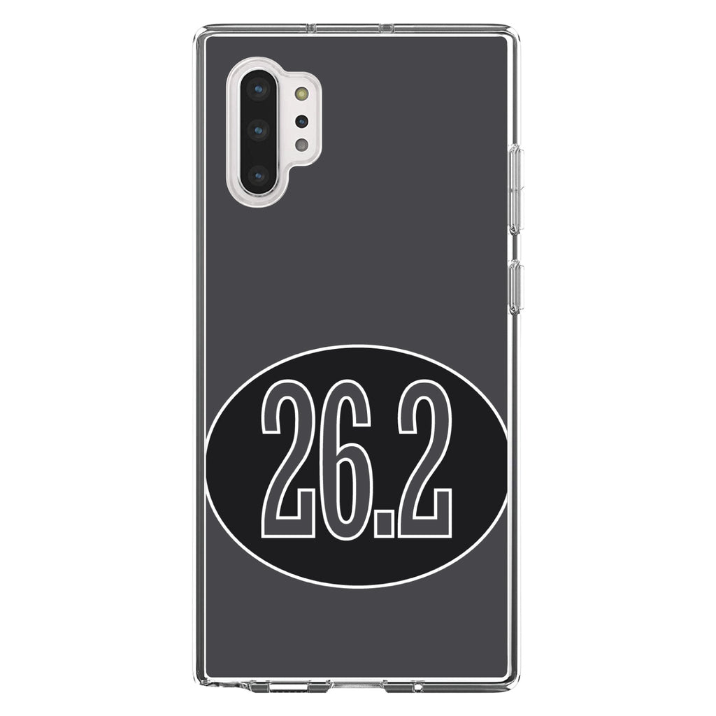 Black 26.2 Oval Marathon Run Clear Shockproof iPhone Case, view 10