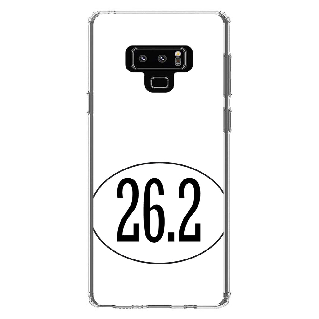White 26.2 Oval Marathon Run Clear Shockproof iPhone Case, view 11