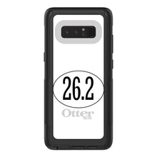 DistinctInk™ OtterBox Commuter Series Case for Apple iPhone or Samsung Galaxy - White 26.2 Oval Marathon Run