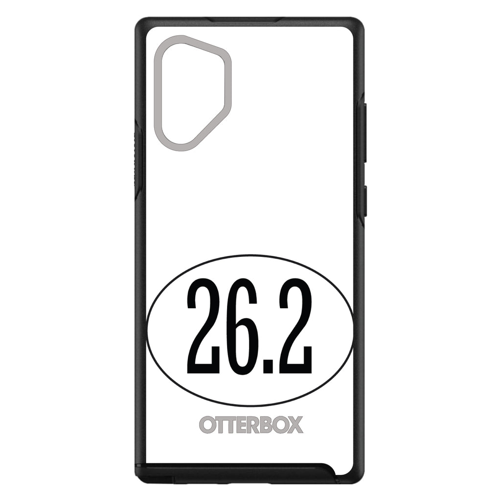 White 26.2 Oval Marathon Run OtterBox Symmetry Case for iPhone & Galaxy, view 11