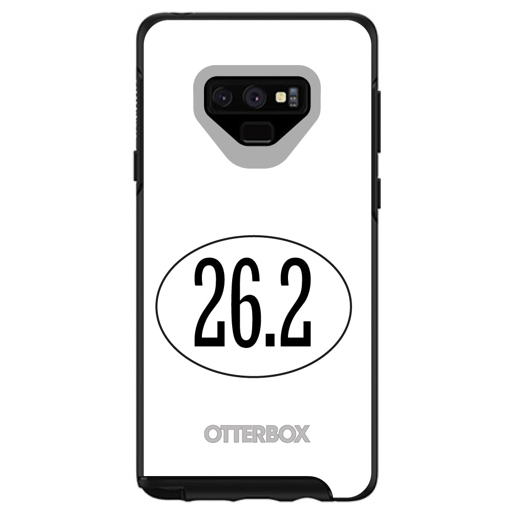 White 26.2 Oval Marathon Run OtterBox Symmetry Case for iPhone & Galaxy, view 13