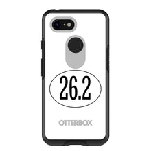 DistinctInk™ OtterBox Symmetry Series Case for Apple iPhone / Samsung Galaxy / Google Pixel - White 26.2 Oval Marathon Run