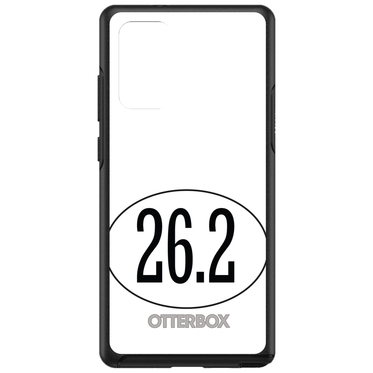 White 26.2 Oval Marathon Run OtterBox Symmetry Case for iPhone & Galaxy, view 10
