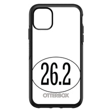 DistinctInk™ OtterBox Symmetry Series Case for Apple iPhone / Samsung Galaxy / Google Pixel - White 26.2 Oval Marathon Run
