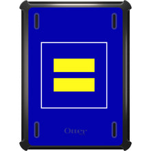 DistinctInk™ OtterBox Defender Series Case for Apple iPad / iPad Pro / iPad Air / iPad Mini - Blue Yellow Equality Symbol