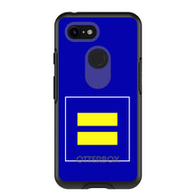 DistinctInk™ OtterBox Symmetry Series Case for Apple iPhone / Samsung Galaxy / Google Pixel - Blue Yellow Equality Symbol