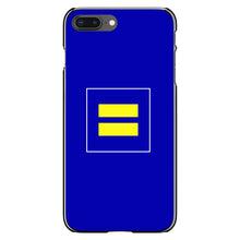 DistinctInk® Hard Plastic Snap-On Case for Apple iPhone or Samsung Galaxy - Blue Yellow Equality Symbol