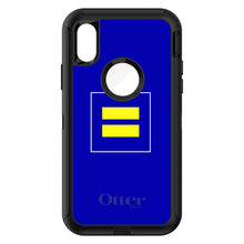 DistinctInk™ OtterBox Defender Series Case for Apple iPhone / Samsung Galaxy / Google Pixel - Blue Yellow Equality Symbol