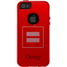 DistinctInk™ OtterBox Commuter Series Case for Apple iPhone or Samsung Galaxy - Red Pink Equality Symbol