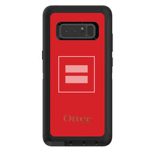 DistinctInk™ OtterBox Defender Series Case for Apple iPhone / Samsung Galaxy / Google Pixel - Red Pink Equality Symbol