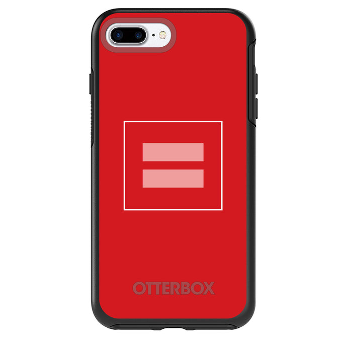DistinctInk™ OtterBox Symmetry Series Case for Apple iPhone / Samsung Galaxy / Google Pixel - Red Pink Equality Symbol