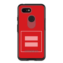 DistinctInk™ OtterBox Symmetry Series Case for Apple iPhone / Samsung Galaxy / Google Pixel - Red Pink Equality Symbol