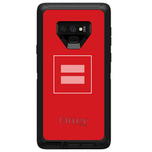 DistinctInk™ OtterBox Defender Series Case for Apple iPhone / Samsung Galaxy / Google Pixel - Red Pink Equality Symbol