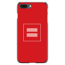 DistinctInk® Hard Plastic Snap-On Case for Apple iPhone or Samsung Galaxy - Red Pink Equality Symbol