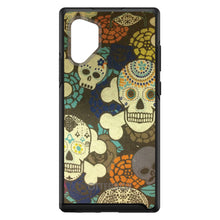 DistinctInk™ OtterBox Symmetry Series Case for Apple iPhone / Samsung Galaxy / Google Pixel - Sugar Skulls Green Orange