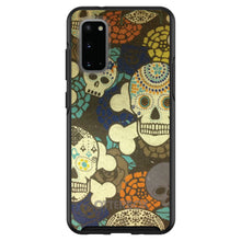 DistinctInk™ OtterBox Symmetry Series Case for Apple iPhone / Samsung Galaxy / Google Pixel - Sugar Skulls Green Orange
