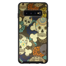 DistinctInk™ OtterBox Symmetry Series Case for Apple iPhone / Samsung Galaxy / Google Pixel - Sugar Skulls Green Orange