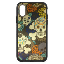 DistinctInk™ OtterBox Symmetry Series Case for Apple iPhone / Samsung Galaxy / Google Pixel - Sugar Skulls Green Orange