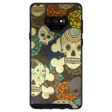 DistinctInk™ OtterBox Symmetry Series Case for Apple iPhone / Samsung Galaxy / Google Pixel - Sugar Skulls Green Orange